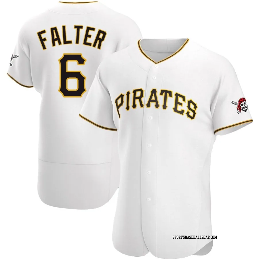 Bailey Falter Men's Pittsburgh Pirates White Authentic Home Jersey