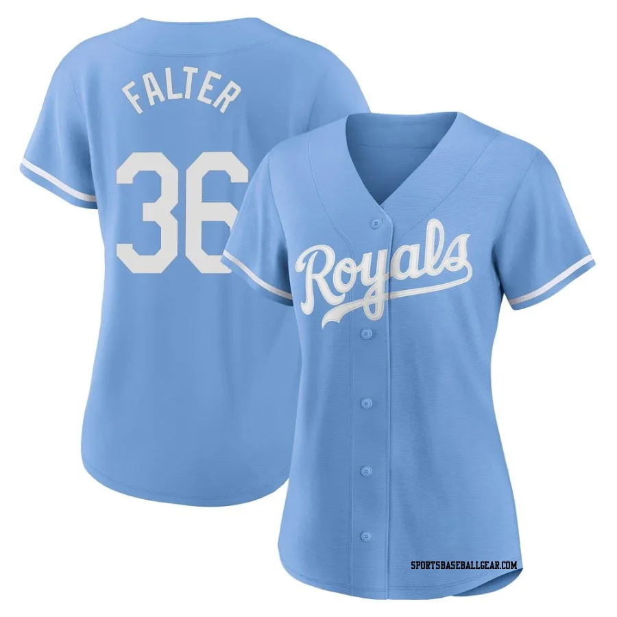 Bailey Falter Women's Kansas City Royals Light Blue Replica 2022 Alternate Jersey