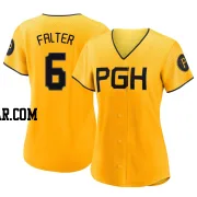 Bailey Falter Women's Pittsburgh Pirates Gold Authentic 2023 City Connect Jersey