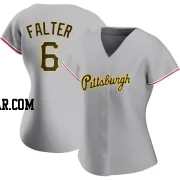 Bailey Falter Women's Pittsburgh Pirates Gray Replica Road Jersey