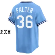 Bailey Falter Youth Kansas City Royals Light Blue Limited Throwback Cooperstown Collection Jersey