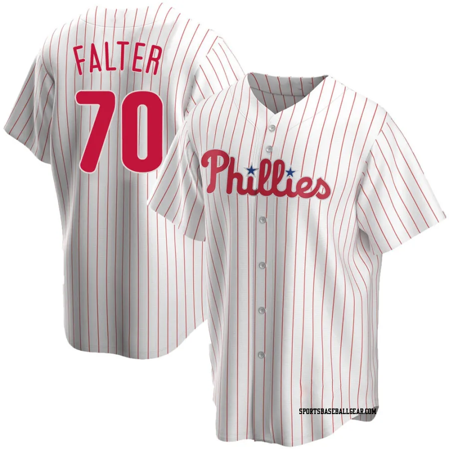 Bailey Falter Youth Philadelphia Phillies White Replica Home Jersey