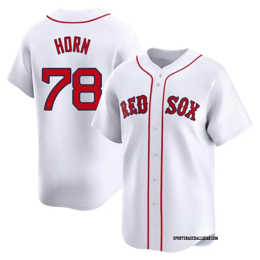 Bailey Horn Men's Boston Red Sox White Limited Home Jersey