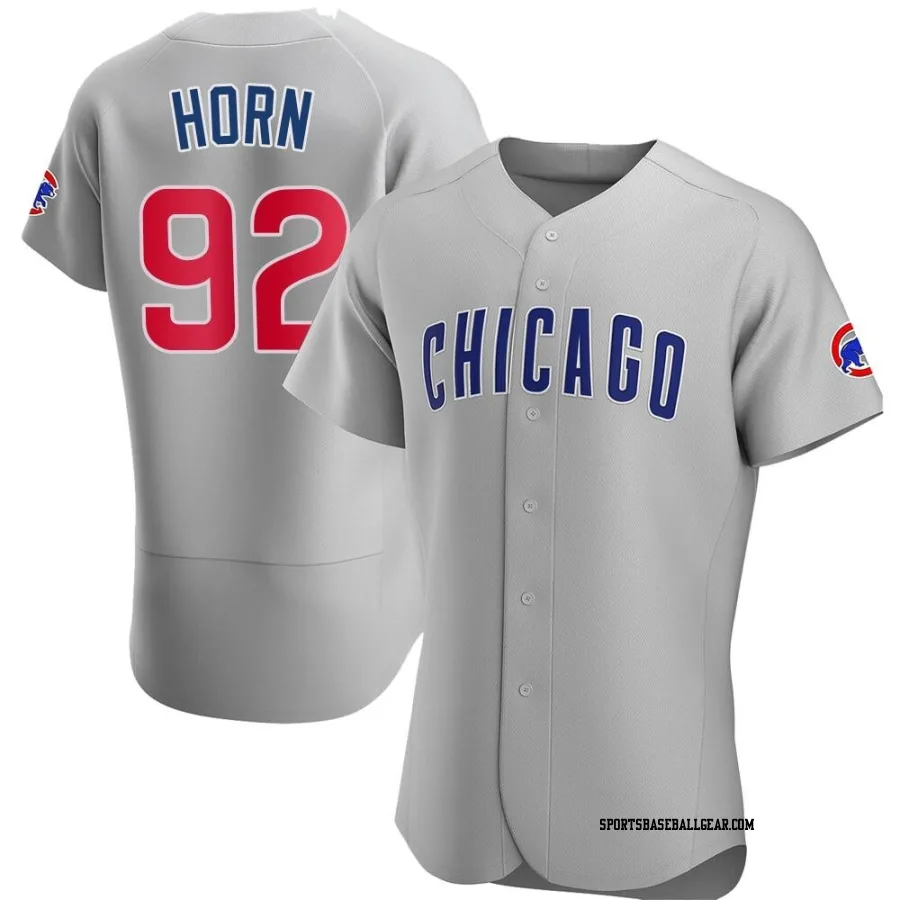 Bailey Horn Men's Chicago Cubs Gray Authentic Road Jersey