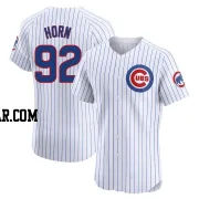 Bailey Horn Men's Chicago Cubs White Elite Home Jersey