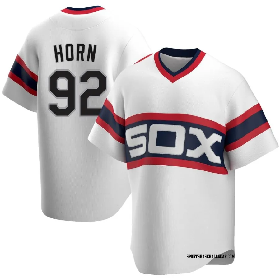 Bailey Horn Men's Chicago White Sox White Replica Cooperstown Collection Jersey