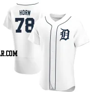 Bailey Horn Men's Detroit Tigers White Authentic Home Jersey