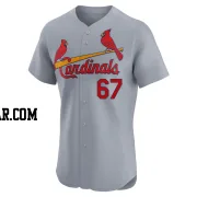 Bailey Horn Men's St. Louis Cardinals Gray Elite Road Jersey