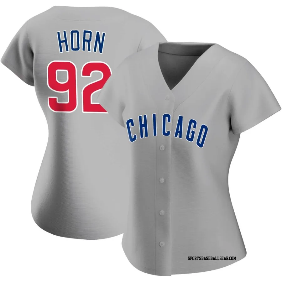 Bailey Horn Women's Chicago Cubs Gray Replica Road Jersey