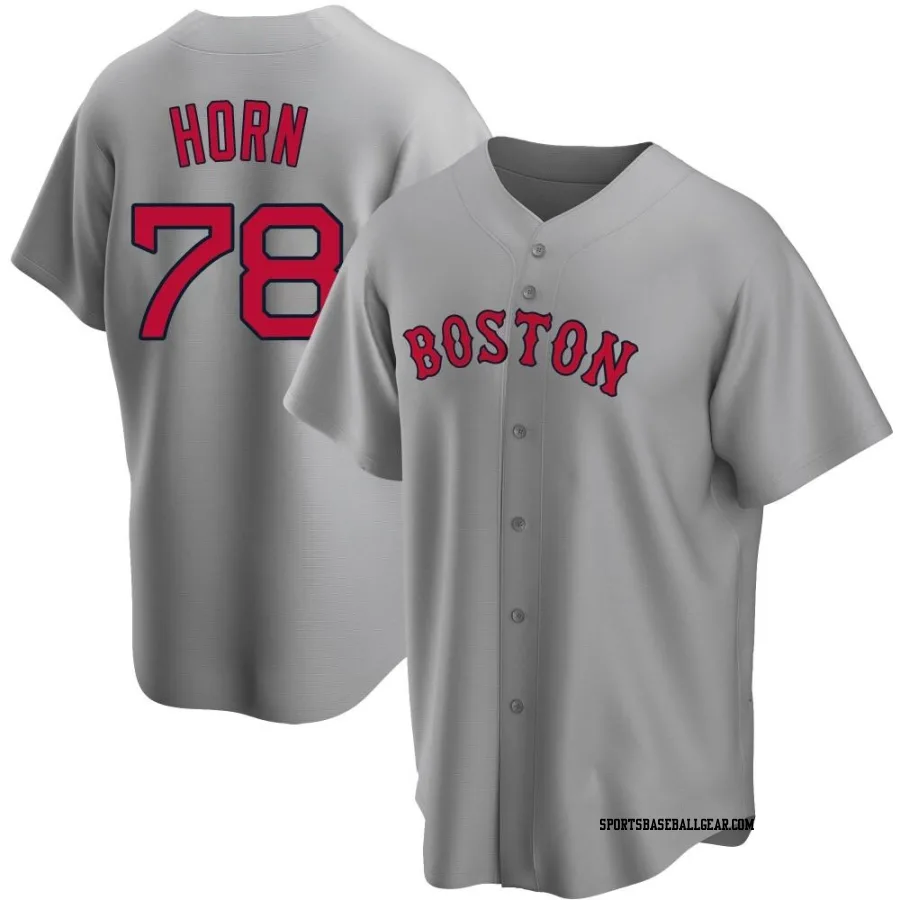 Bailey Horn Youth Boston Red Sox Gray Replica Road Jersey