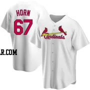 Bailey Horn Youth St. Louis Cardinals White Replica Home Jersey