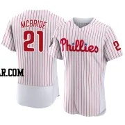Bake Mcbride Men's Philadelphia Phillies White Authentic 2022 World Series Home Jersey