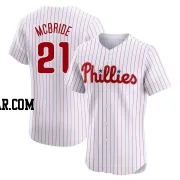 Bake Mcbride Men's Philadelphia Phillies White Elite Home Jersey