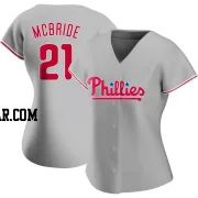 Bake Mcbride Women's Philadelphia Phillies Gray Authentic Road Jersey