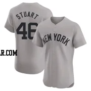 Baron Stuart Men's New York Yankees Gray Elite Road Jersey