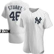 Baron Stuart Men's New York Yankees White Authentic Home Jersey