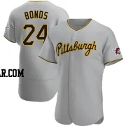 Barry Bonds Men's Pittsburgh Pirates Gray Authentic Road Jersey