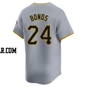 Barry Bonds Men's Pittsburgh Pirates Gray Limited Away Jersey