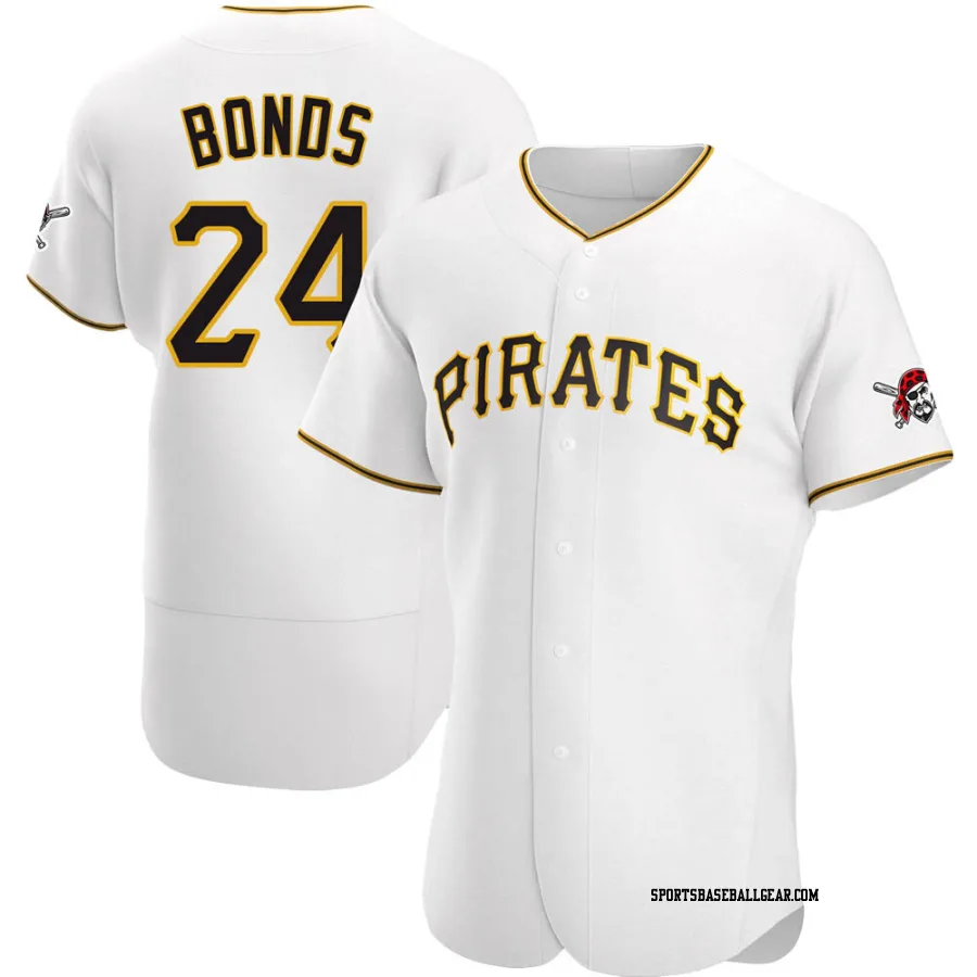 Barry Bonds Men's Pittsburgh Pirates White Authentic Home Jersey