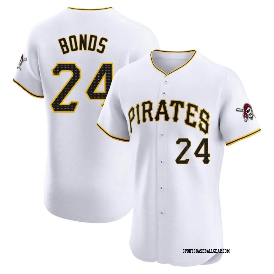 Barry Bonds Men's Pittsburgh Pirates White Elite Home Jersey