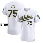 Barry Zito Men's Oakland Athletics White Elite Home Jersey