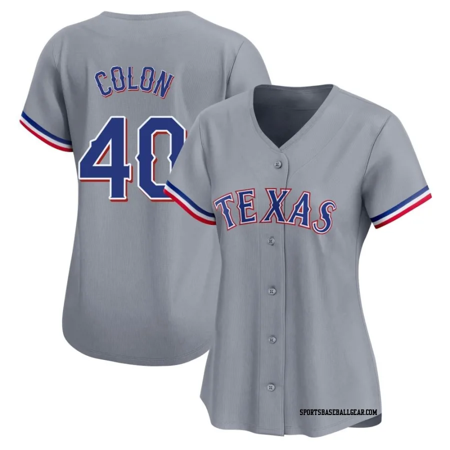 Bartolo Colon Women's Texas Rangers Gray Limited Away Jersey