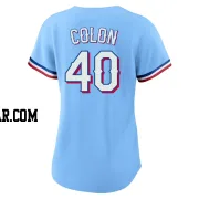 Bartolo Colon Women's Texas Rangers Light Blue Replica Alternate Jersey