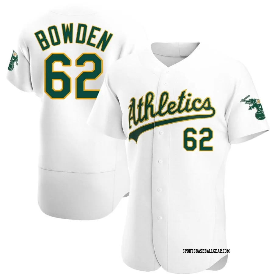 Ben Bowden Men's Oakland Athletics White Authentic Home Jersey