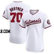 Ben Braymer Men's Washington Nationals White Elite Home Jersey