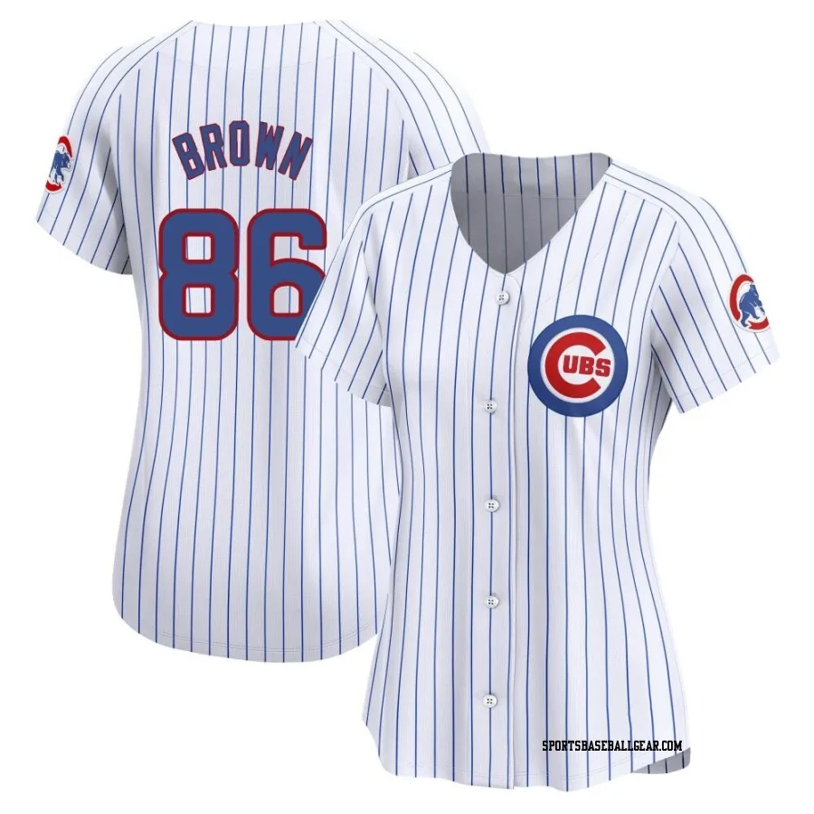 Ben Brown Women's Chicago Cubs White Limited Home Jersey