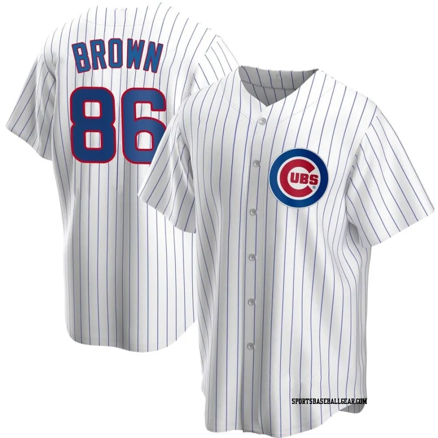 Ben Brown Youth Chicago Cubs White Replica Home Jersey