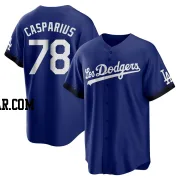 Ben Casparius Men's Los Angeles Dodgers Royal Replica 2021 City Connect Jersey