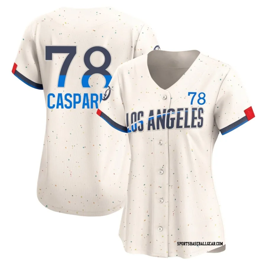 Ben Casparius Women's Los Angeles Dodgers Cream Limited 2024 City Connect Jersey