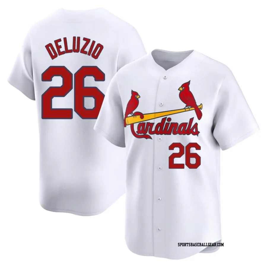 Ben DeLuzio Youth St. Louis Cardinals White Limited Home Jersey