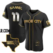 Ben Gamel Men's Houston Astros Black/Gold Game Authentic 2023 Space City Ready 2 Reign Flex Base Jersey