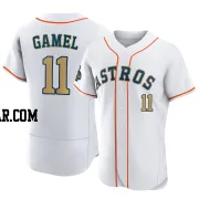 Ben Gamel Men's Houston Astros Gold Game Authentic White 2023 Collection Jersey