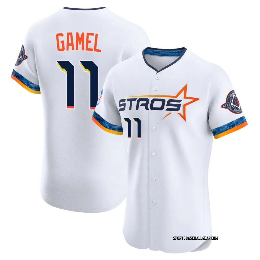 Ben Gamel Men's Houston Astros White Elite 2025 City Connect Jersey