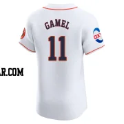 Ben Gamel Men's Houston Astros White Elite Home Patch Jersey