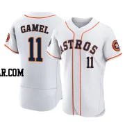 Ben Gamel Men's Houston Astros White Game Authentic 2022 World Series Home Jersey
