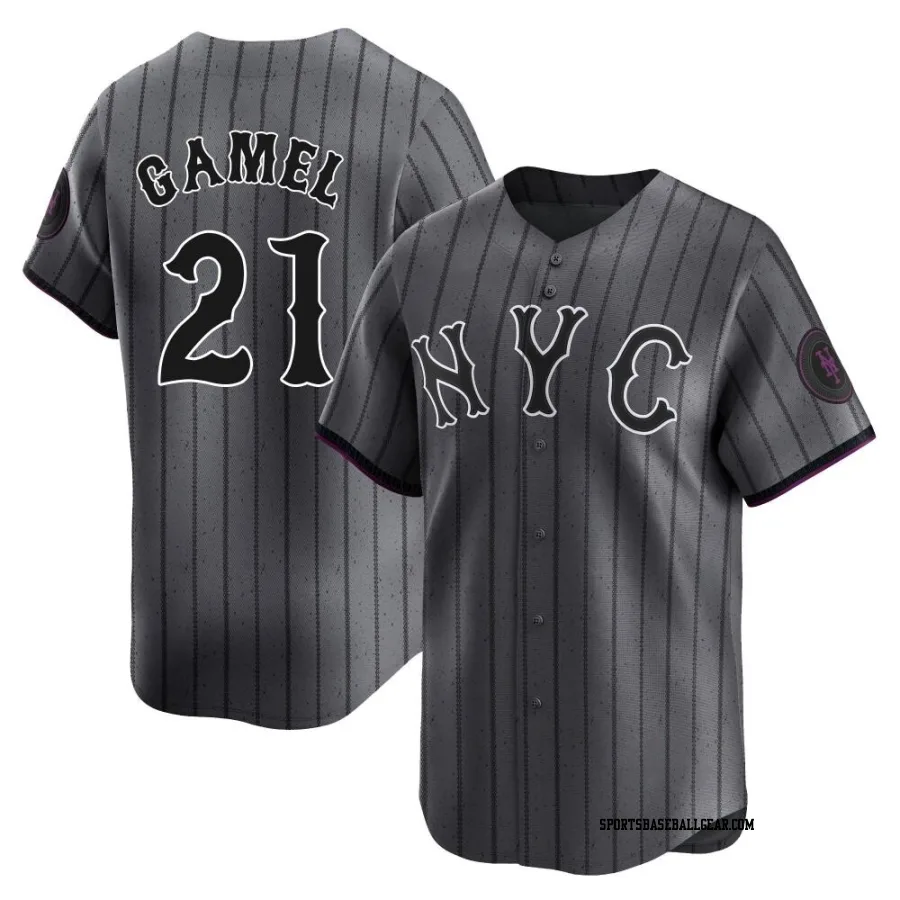 Ben Gamel Men's New York Mets Limited Graphite 2024 City Connect Jersey