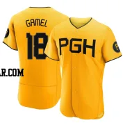 Ben Gamel Men's Pittsburgh Pirates Gold Game Authentic 2023 City Connect Jersey
