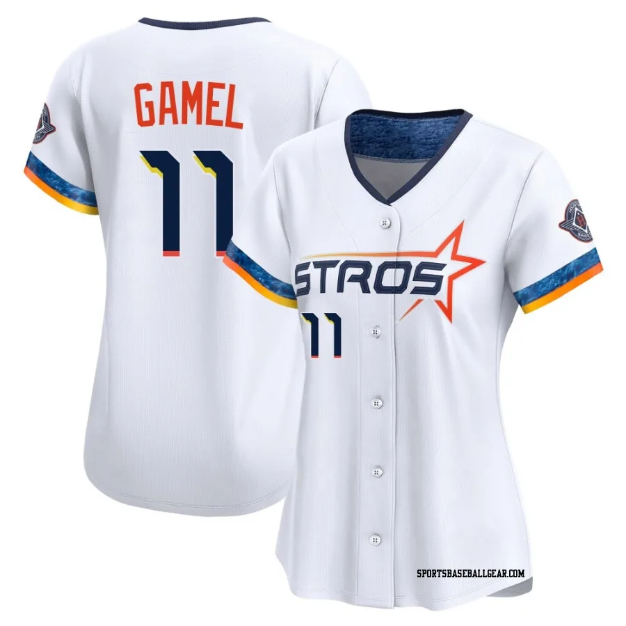 Ben Gamel Women's Houston Astros White Limited 2025 City Connect Jersey