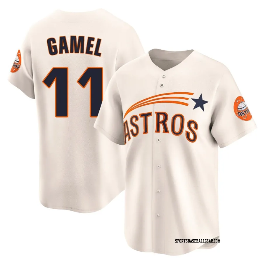 Ben Gamel Youth Houston Astros Cream Limited Throwback Cooperstown Collection Jersey