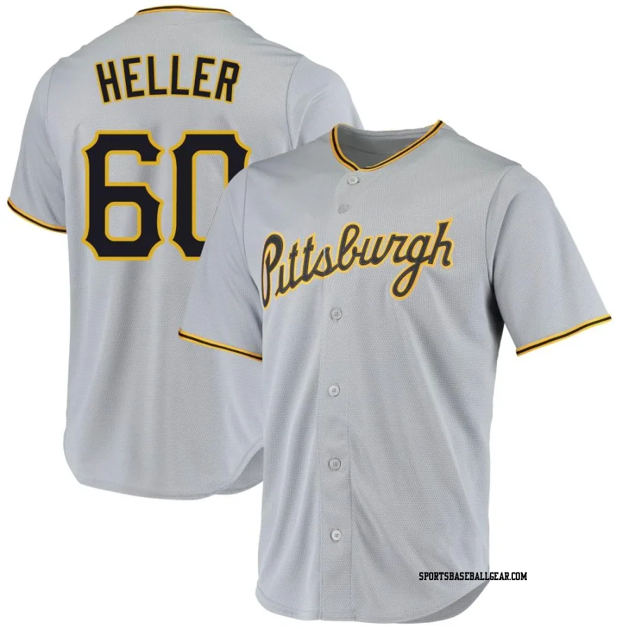 Ben Heller Men's Pittsburgh Pirates Gray Replica Road Jersey