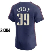 Ben Lively Men's Cleveland Guardians Navy Elite 2024 City Connect Jersey