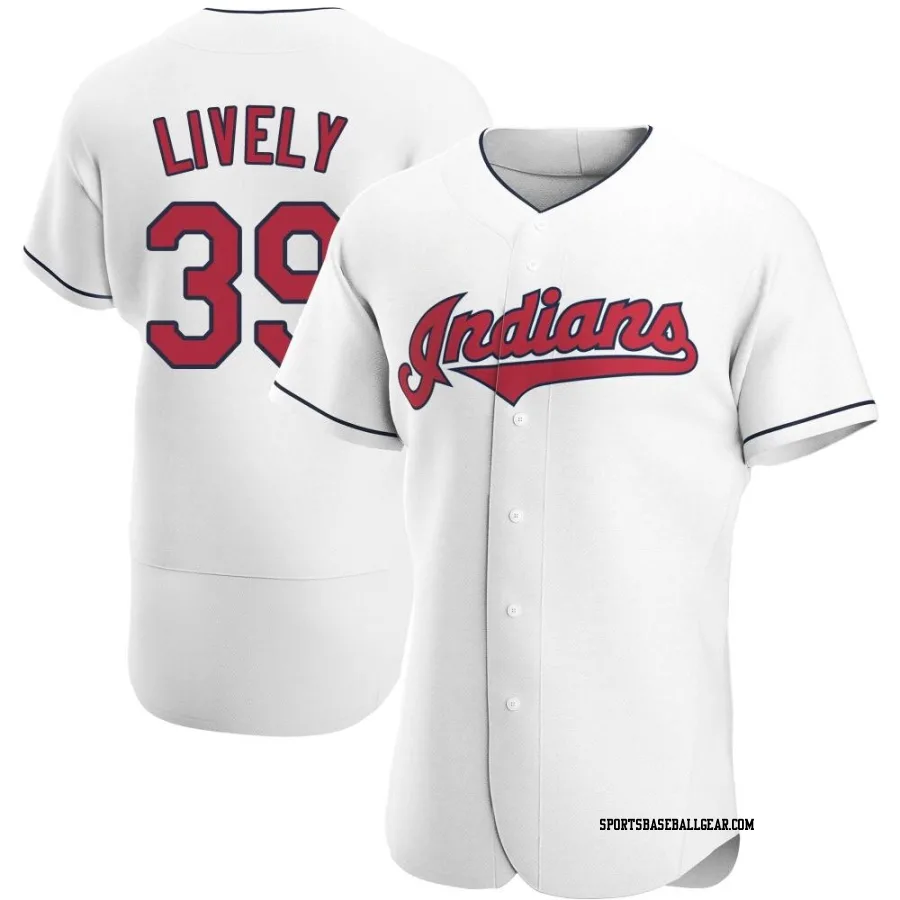 Ben Lively Men's Cleveland Guardians White Authentic Home Jersey