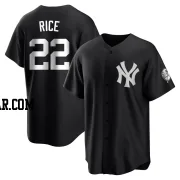 Ben Rice Men's New York Yankees Black/White Replica Jersey