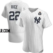 Ben Rice Men's New York Yankees White Authentic Home 2024 World Series Jersey