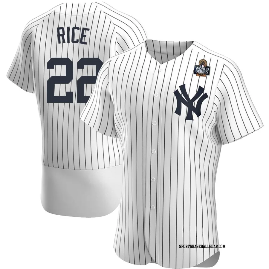 Ben Rice Men's New York Yankees White Authentic Home 2024 World Series Jersey