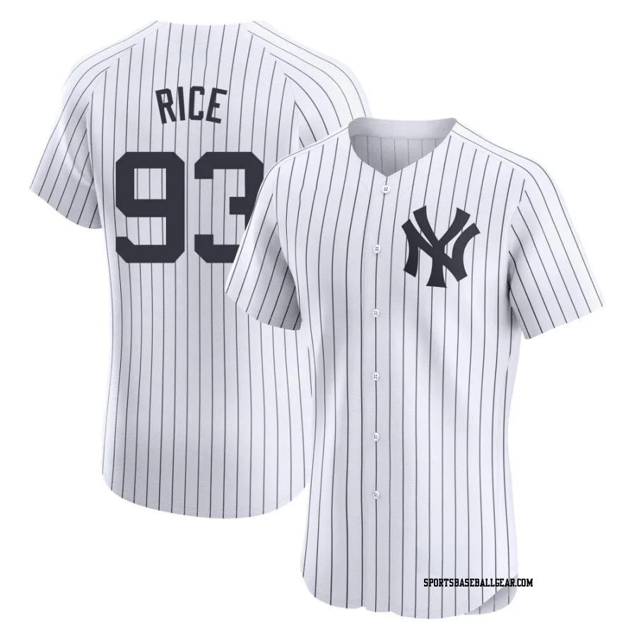 Ben Rice Men's New York Yankees White Elite Home Jersey